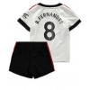 Manchester United Bruno Fernandes #8 Bortedraktsett Barn 2022-23 Kortermet (+ korte bukser)